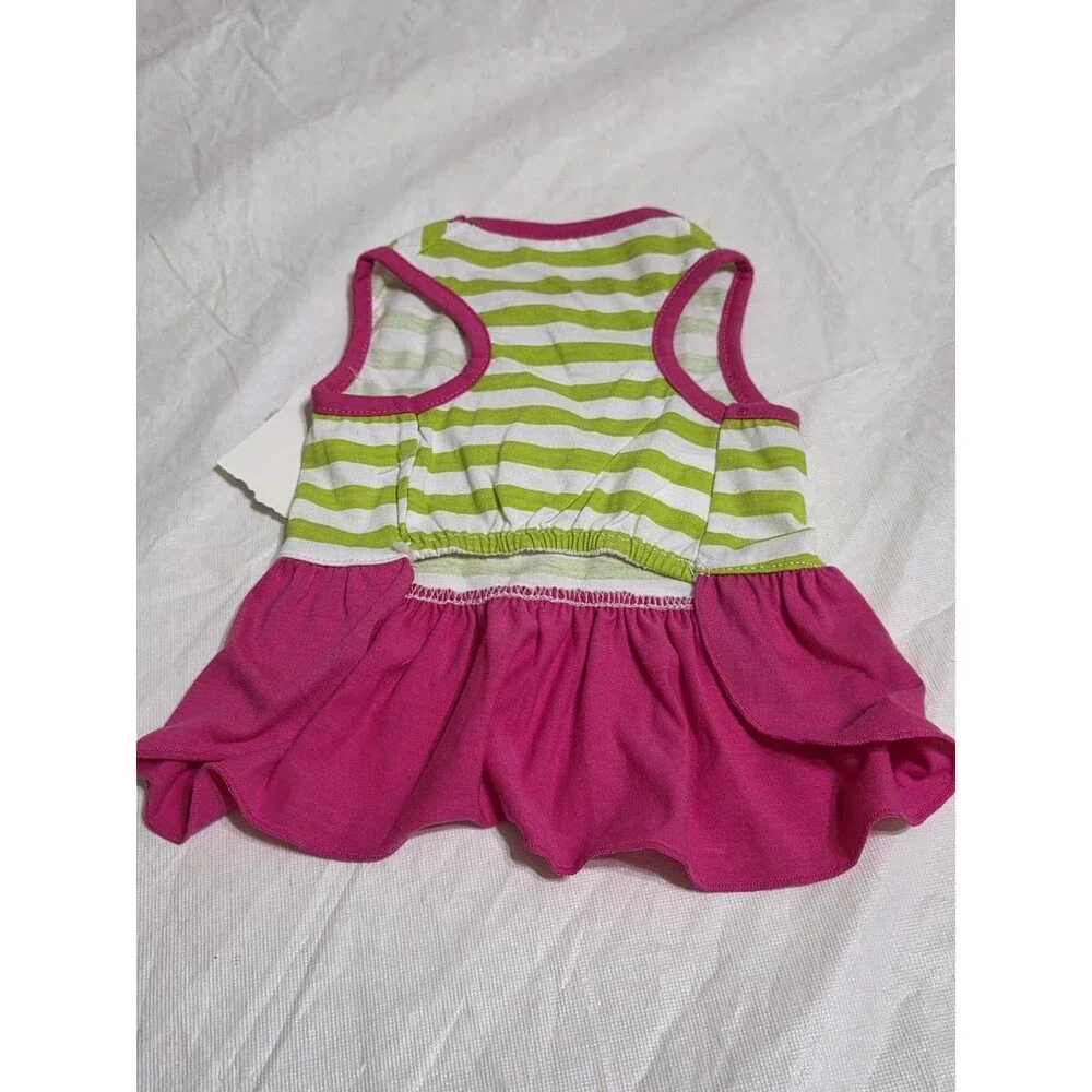 NWT Pet Spirit ' I'm Sweet ' Ice Cream Multicolor Dog Dress Size Small
